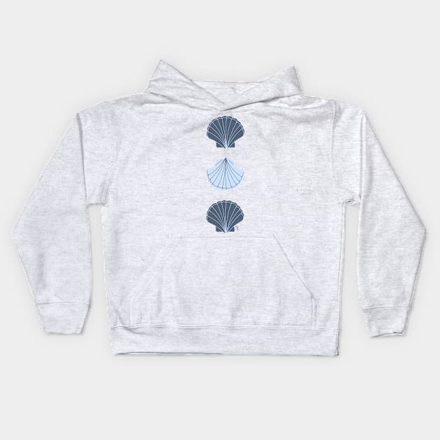 Clam Shell Kids Hoodie by Pastel.Punkk